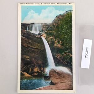 Vintage 1928 Postcard Chamonoux Falls Fairmont Park Philadelphia PA